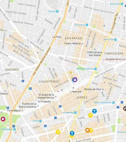 PC Residences Gulberg Lahore location map