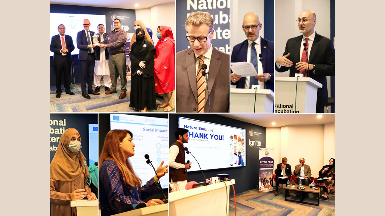 Hashoo Foundation Empowers Youth: Social Enterprises Incubated at National Pitch Fest Backed by EU, UNODC, and NACTA