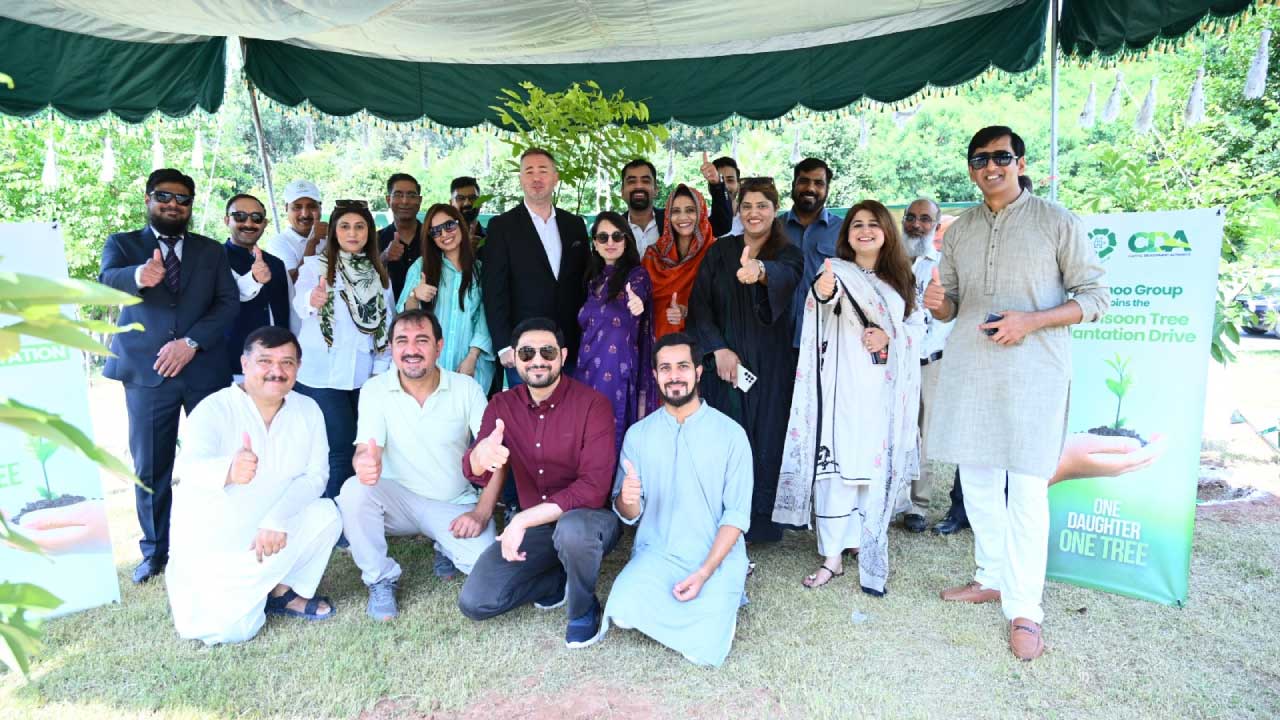 Pearl-Continental (PC) Hospitality Division, Hashoo Group and CDA Join Prime Minister’s Annual Monsoon Tree Plantation Campaign with the Theme: “One Daughter — One Tree”