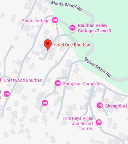 Hotel One Bhurban location map