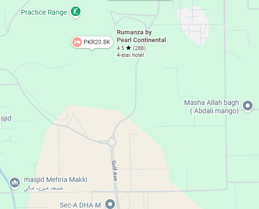 Rumanza by Pearl-Continental location map