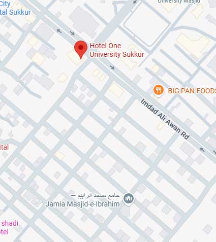 Hotel One University Sukkur location map