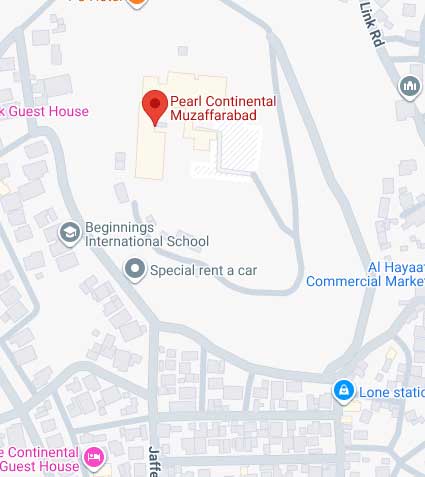 Pearl-Continental Hotel Muzaffarabad location map